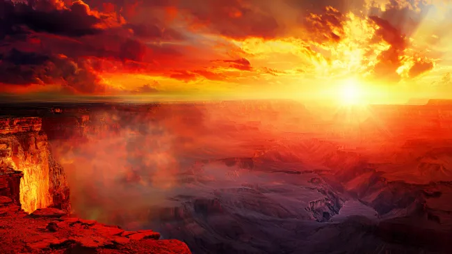 Grand Canyon fire